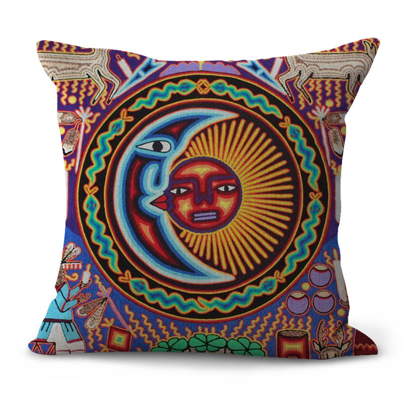 Pattern Pastoral Plaid Sofa Cushion Pillowcase - DropOnline.co