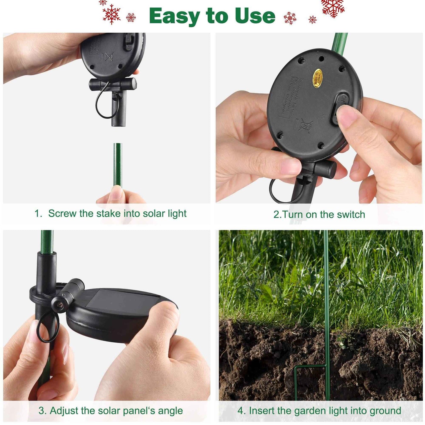 Christmas Tree Solar Light - Eco-Friendly Outdoor Garden Decoration - DropOnline.co