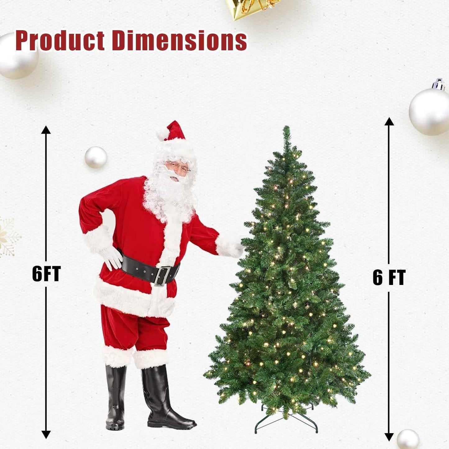 PE/PVC Christmas Tree - Premium Mixed Material Holiday Decoration