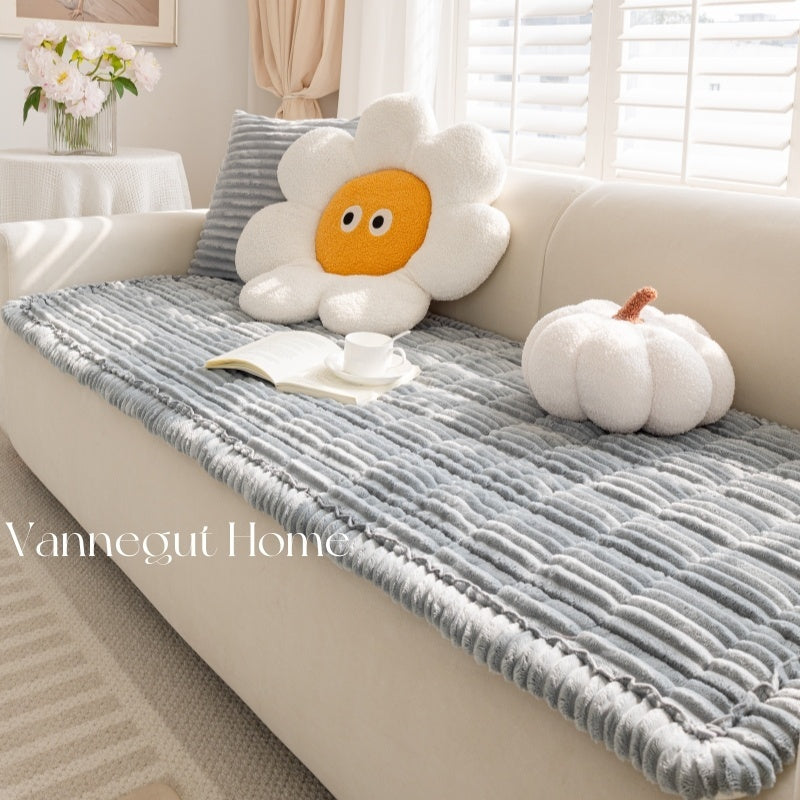 Sofa Cushion Autumn And Winter Thickening Plush Non-slip Tatami Cushion - DropOnline.co