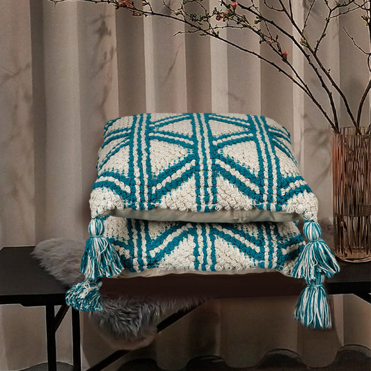 Bohemian Style Living Room Bedroom Cotton Tassel Cushion Pillowcase - DropOnline.co