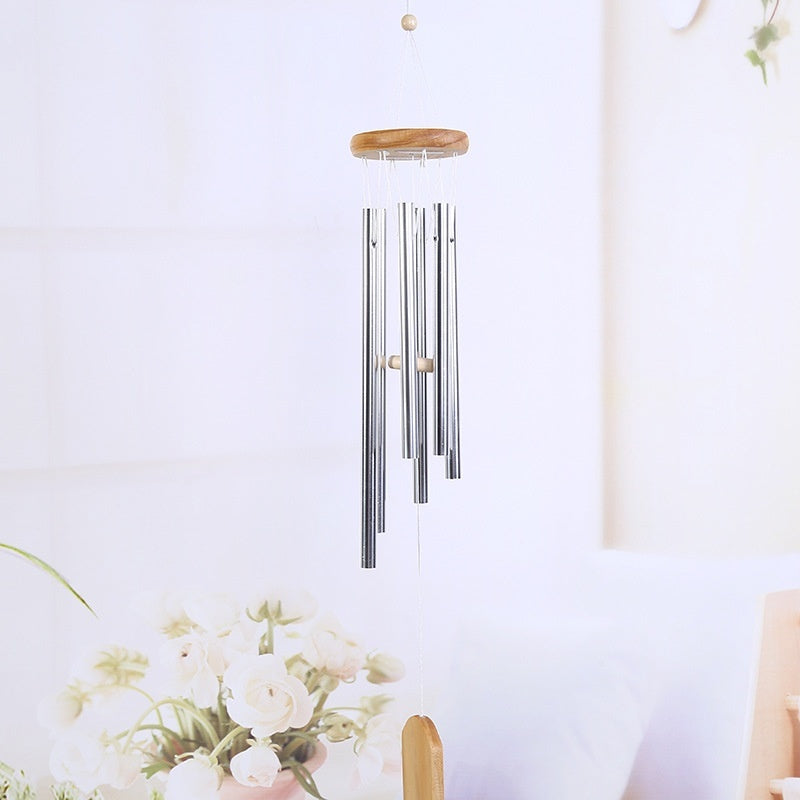 Classic Solid Wood Metal Multi-tube Wind Chimes Home Decoration - DropOnline.co