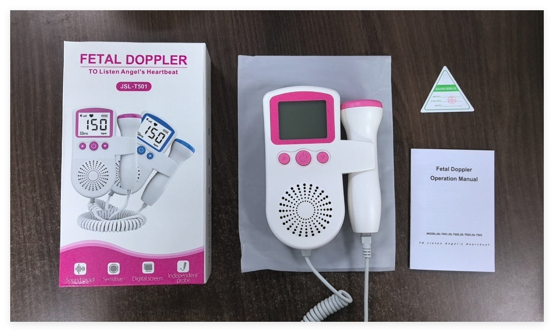 Fetal Heart Rate Monitor - Home Pregnancy Baby Heartbeat Detector & Doppler - DropOnline.co
