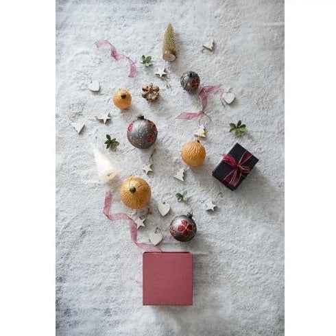 Christmas Ball Ornaments - 4.7" Glass Decorative Hanging Ornaments Set of 4 - DropOnline.co