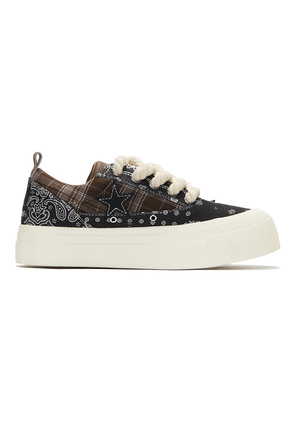 KAALIXTO--Star Canvas Shoes-Paisley - Unisex - DropOnline.co