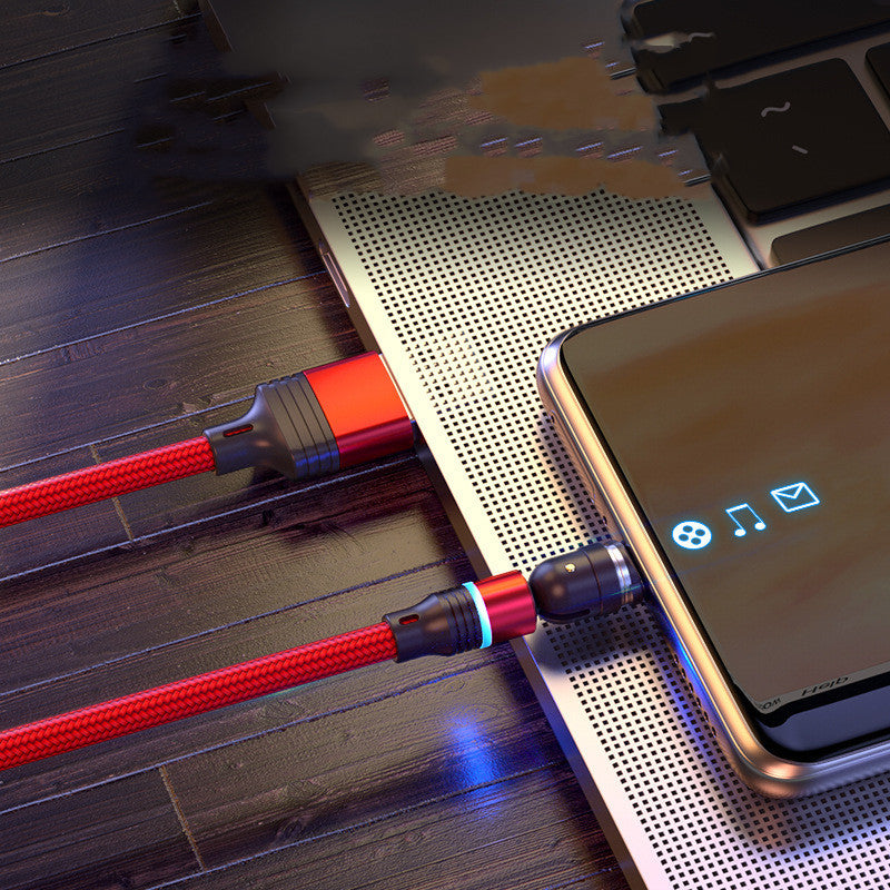 540 Degree Rotating Magnetic Suction Charging Line For Android Type C - DropOnline.co