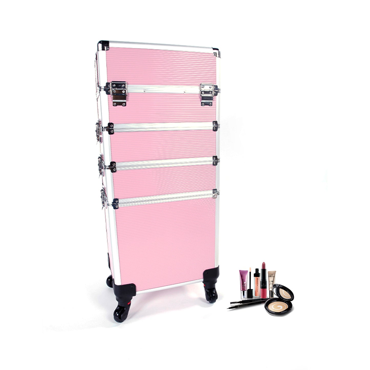 4-in-1 Aluminum Alloy, Trolley, Vanity Case, Embroidery Box - DropOnline.co