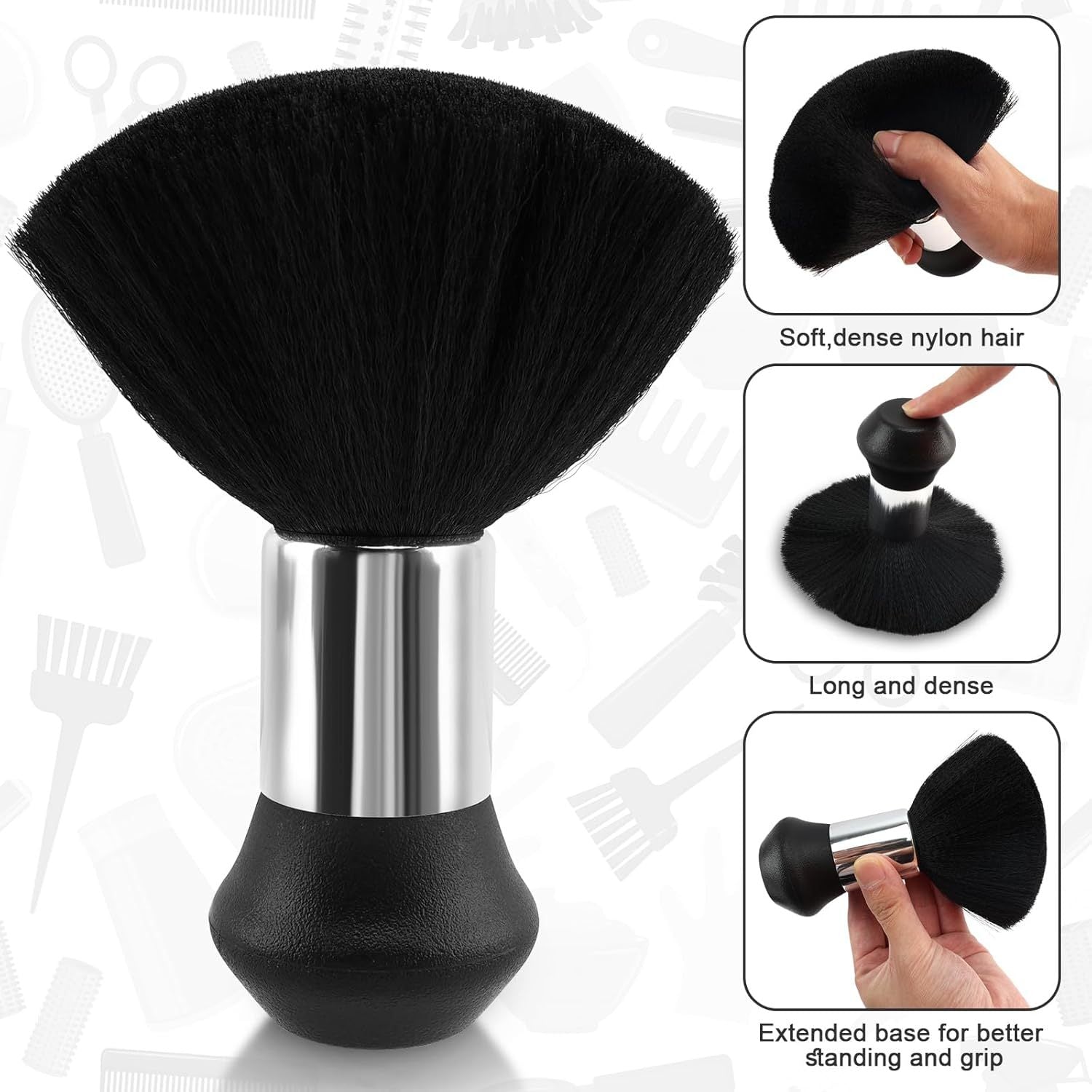 Hair Cutting Barber Cape With Neck Duster Brush Barber Brush Neck Strips Hair Combs Hair Clips, Professional Barber Accessories Cleaning Supplies For Salon Haircut Styling - DropOnline.co