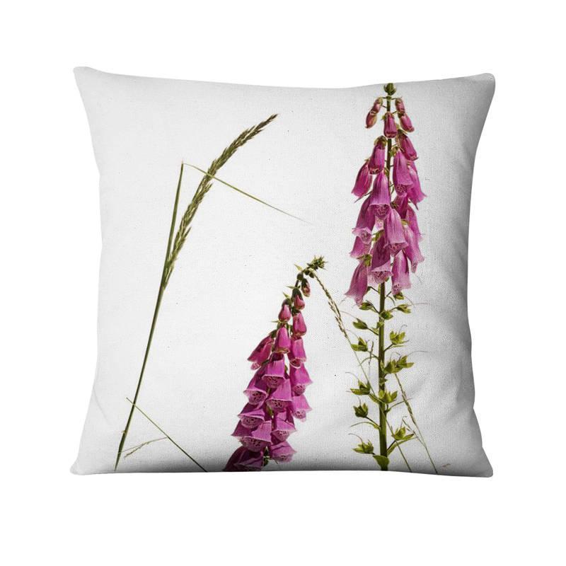 Floral Digital Print Pillowcase Green Plant Cushion Cover - DropOnline.co