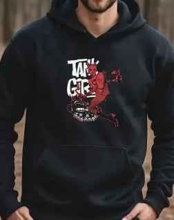 Men's Printed Hoodie - Contemporary Graphic Sweatshirt