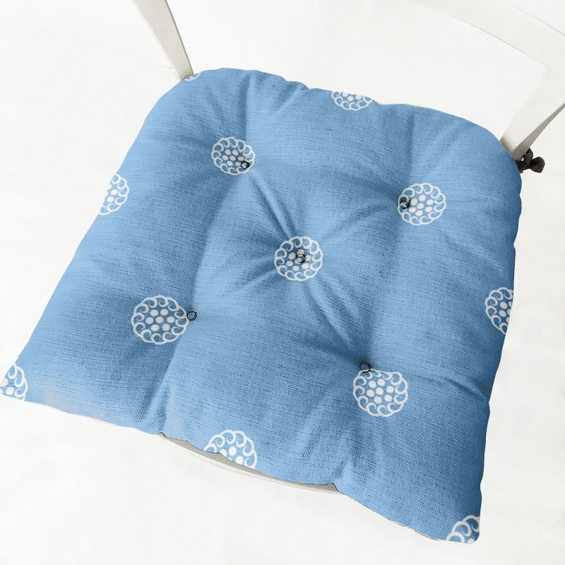 Home Round Square Chair Cushion Cotton Linen - DropOnline.co