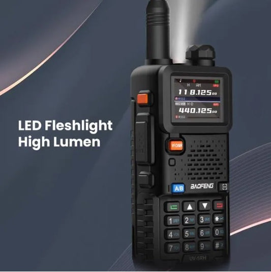 BAOFENG UV-5RH 10w GMRS Ham Radio With Long Range Walkie Talkies, Multifunctional Use, USB-C Charging, 999 Channels, Colorful LCD Display, Audio Produces - DropOnline.co