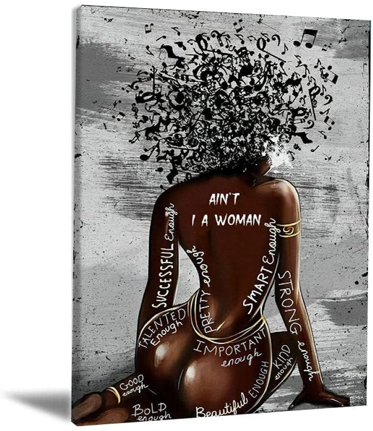 Black Woman Art Print Poster Room Home Decor Painting - DropOnline.co