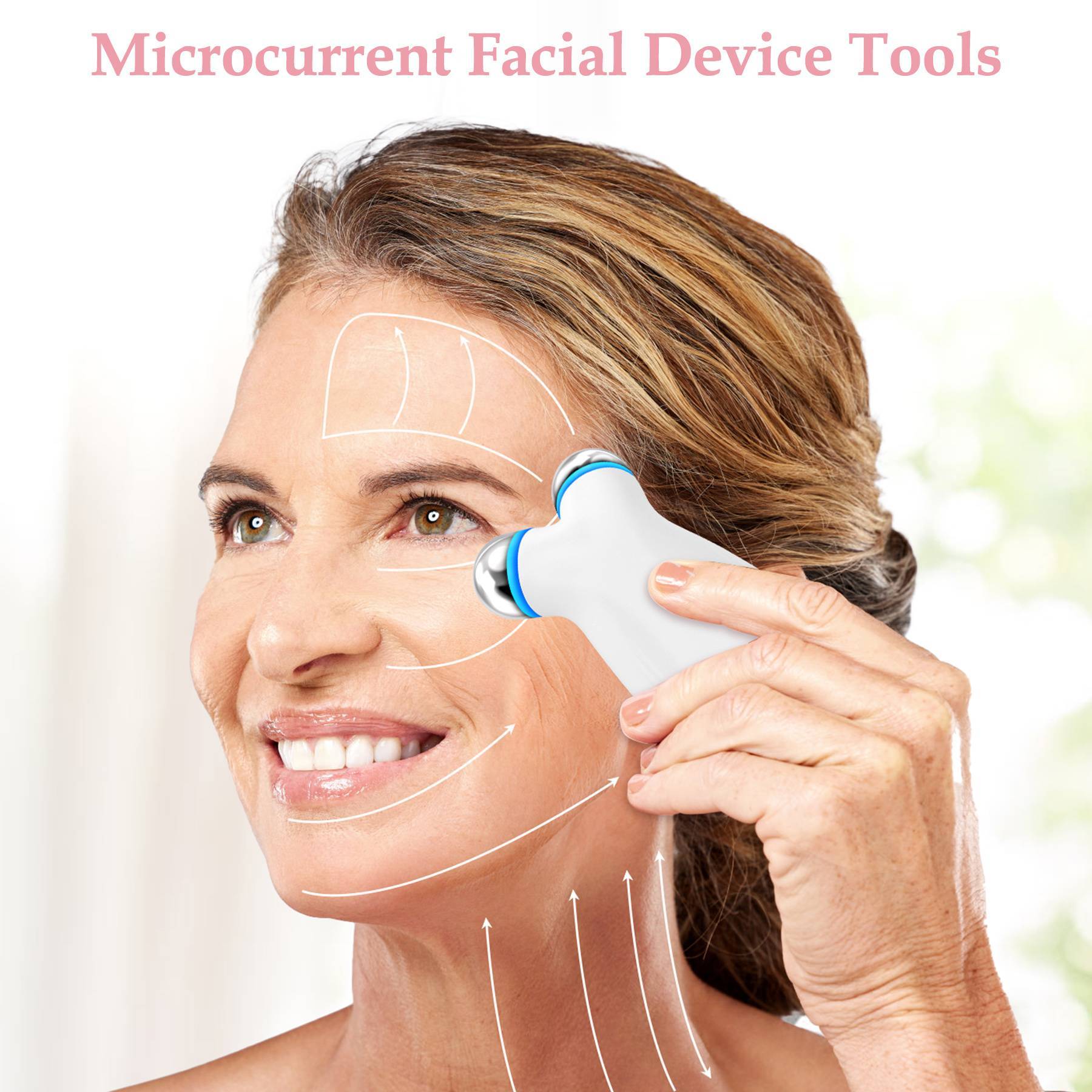 Anti Aging And Wrinkles Microcurrent Facial Device, Boost Skin Care Absorption - DropOnline.co