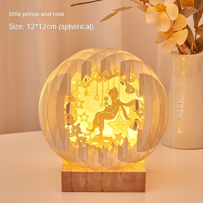 Paper Carving Creative Three-dimensional Small Night Lamp Creative Home Decor - DropOnline.co