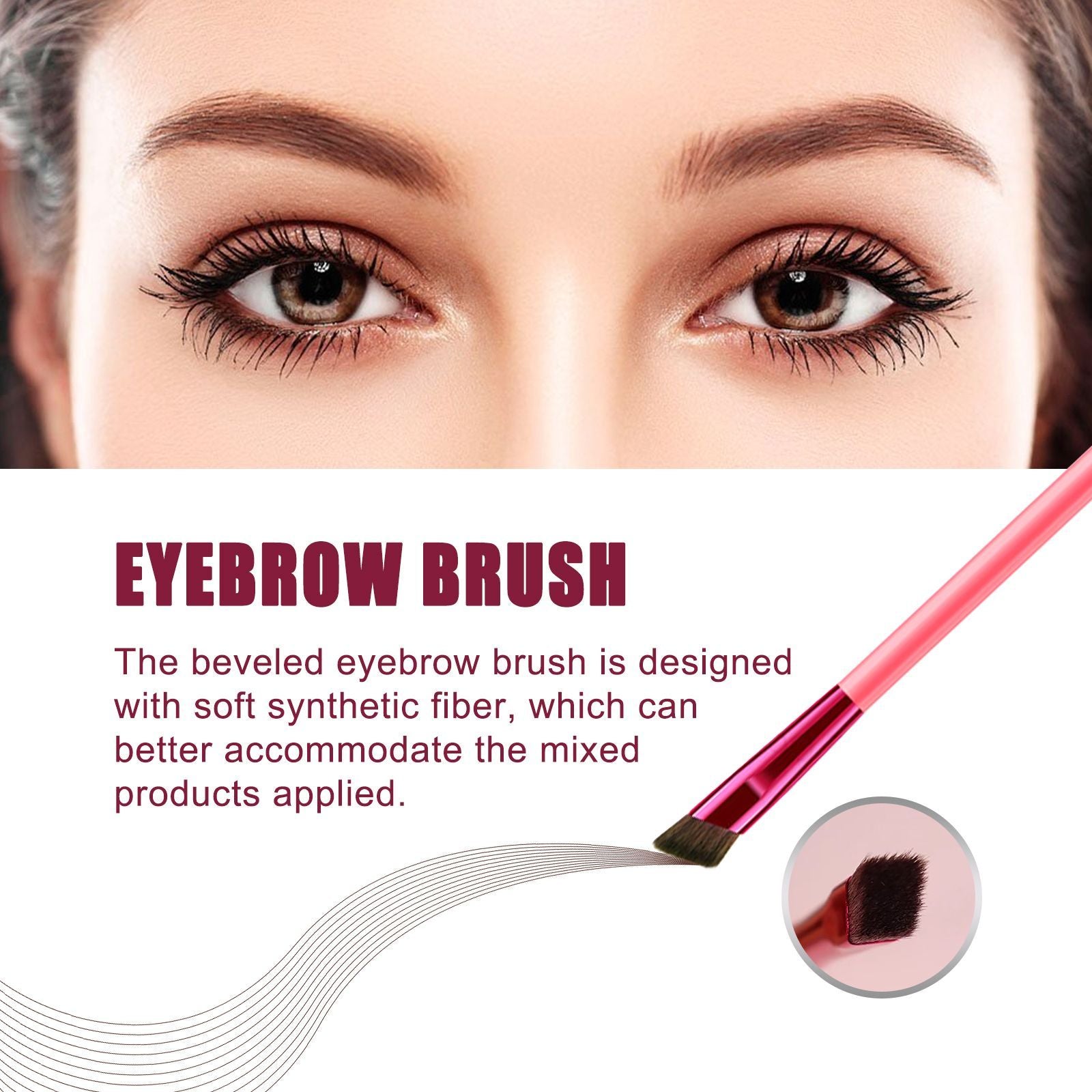 EELHOE Multi-functional Eyebrow Brush Set For Filling, Shaping, And Coloring Smooth Eyebrows Makeup Kit - DropOnline.co