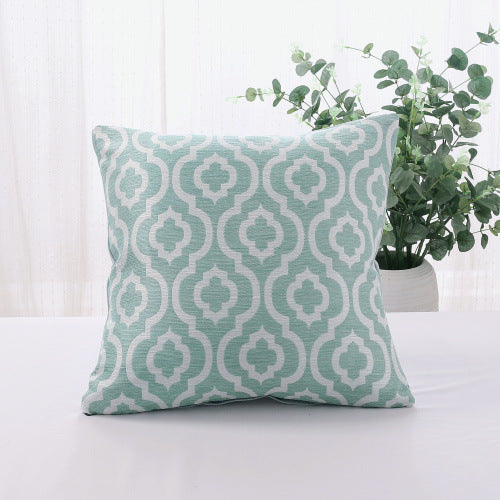 Cotton And Linen Yarn-dyed Sofa Cushion Pillowcase Simple - DropOnline.co