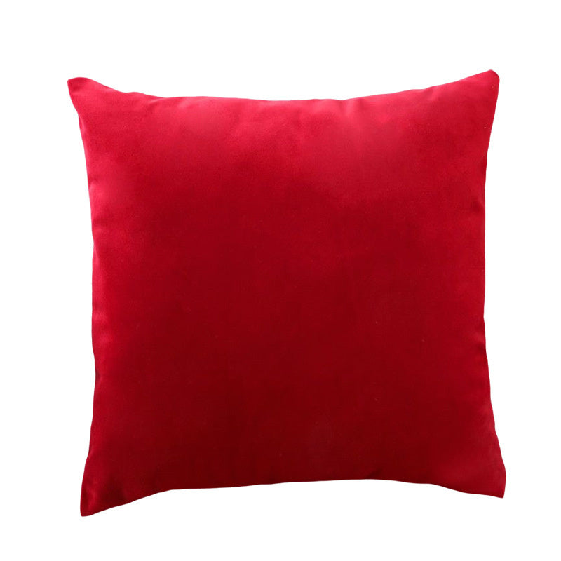 Solid Color Cushion Sofa Pillow White Blue Gray Coffee Color Purple Red Cushion Cover Waist Pillow - DropOnline.co