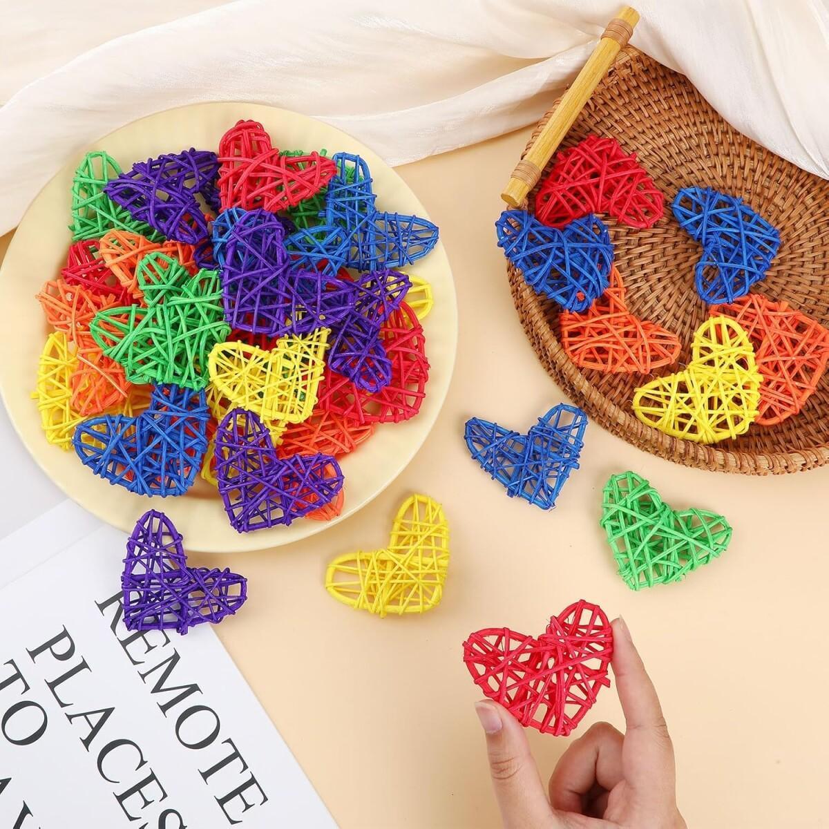 48Pcs Colorful Wicker Rattan Balls - DropOnline.co