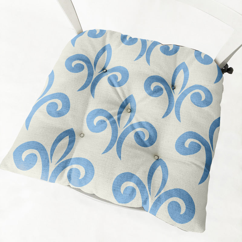 Home Round Square Chair Cushion Cotton Linen - DropOnline.co