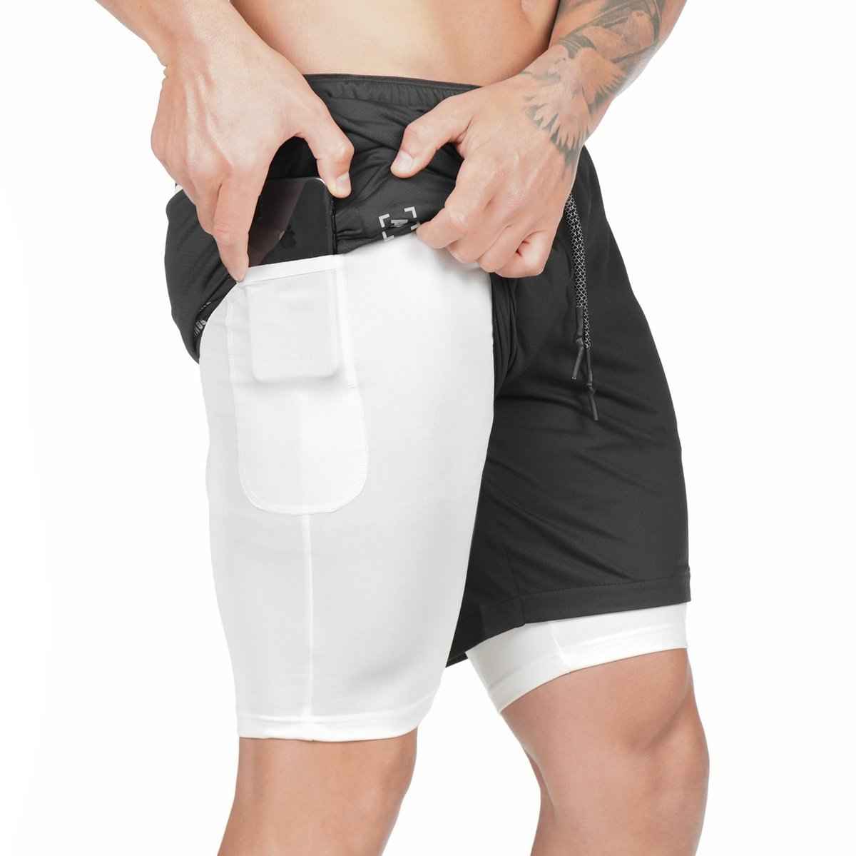 Men's Pocket Compression Shorts - Athletic Performance Shorts