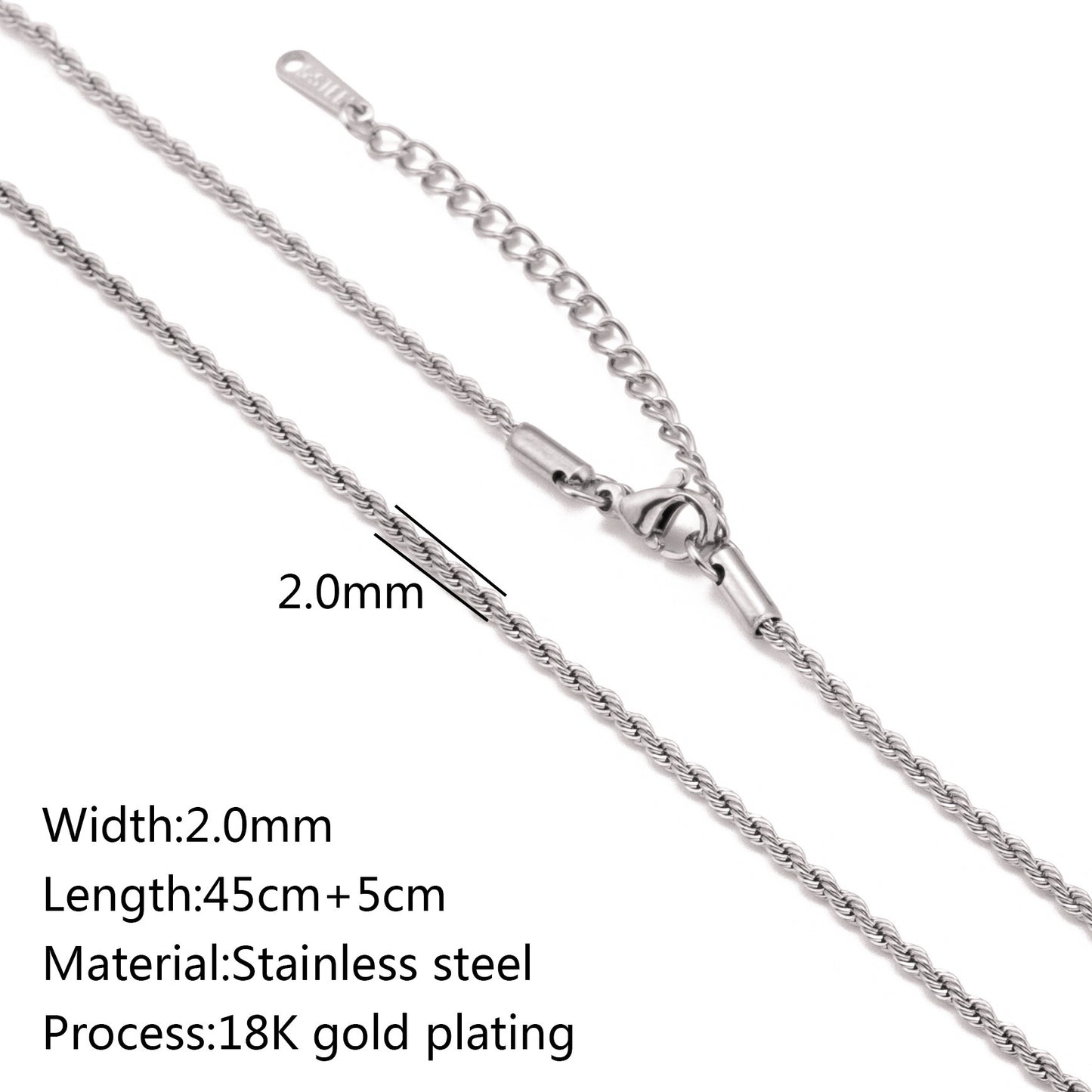 Stainless Steel Vacuum Vapor Plating 18K Gold Color Protection Lip Chain - DropOnline.co