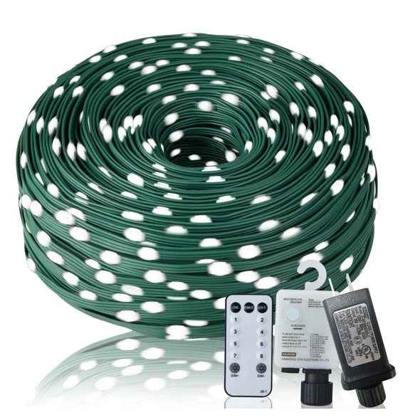 Christmas Rope Lights 1000 LED 328ft - Outdoor Waterproof String Lights with 8 Modes & Timer - DropOnline.co