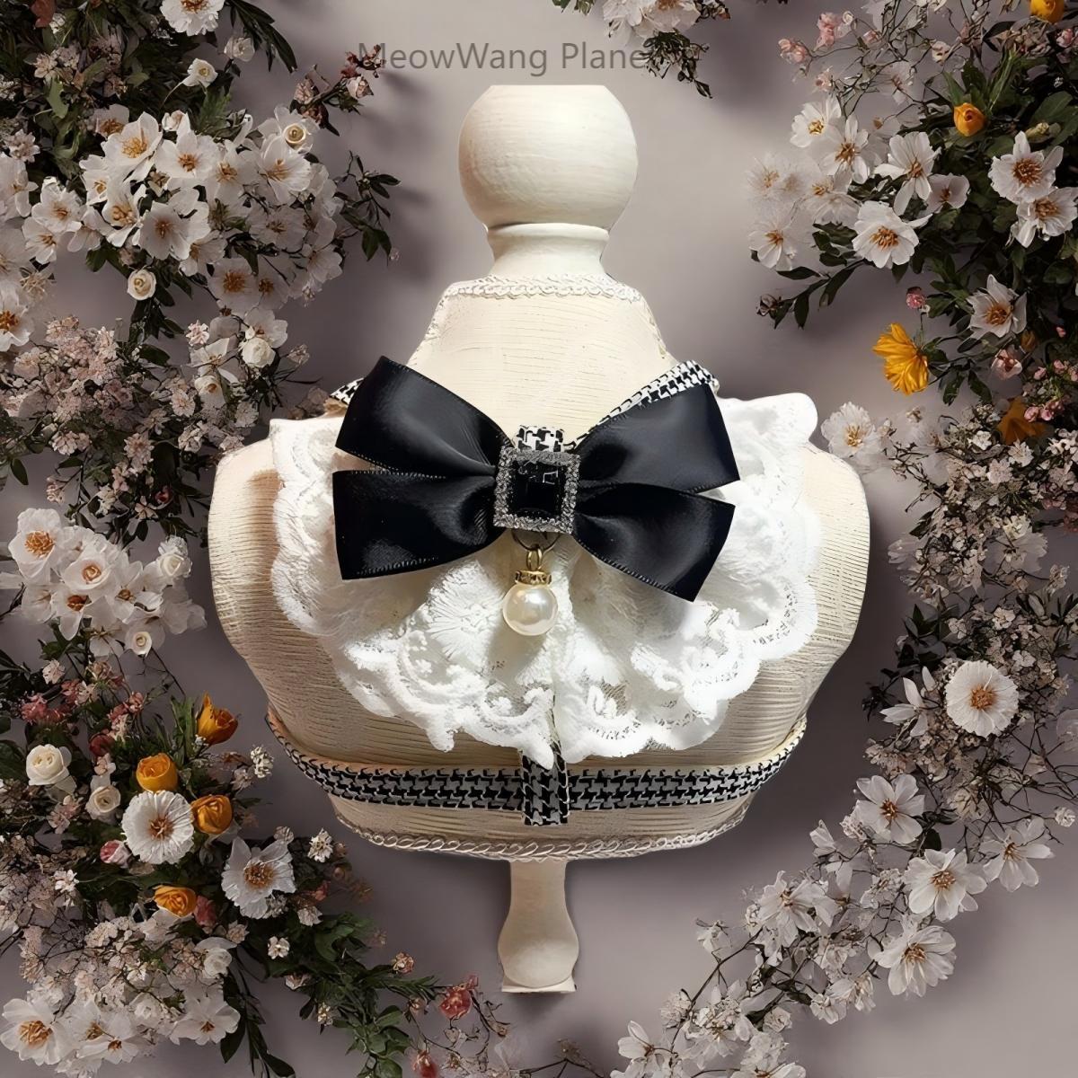 Dog Leash Cat Leash Luxury Lace Pet Harness Leash Set Elegant Inspired Adjustable Escape Proof Vest For Cats Small Dogs - DropOnline.co