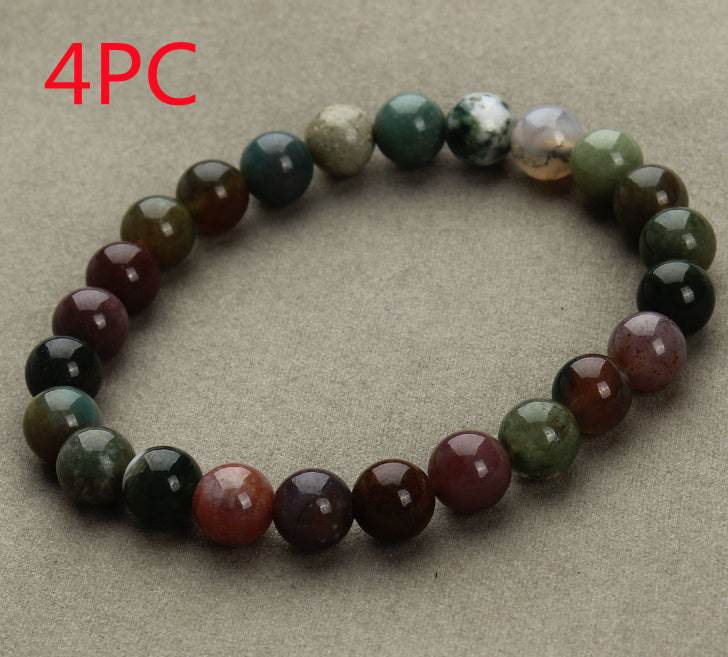 Aventurine Blue Sandstone Beads Round Bead Bracelet Bracelet - DropOnline.co