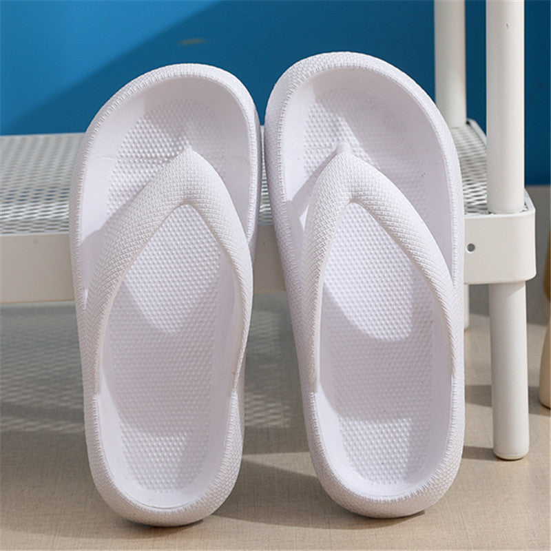 Clip Toe Shoes Eva Non-Slip Slippers Soft Sole Flip Flops Women Thick Bottom Bathroom Slides Summer - DropOnline.co