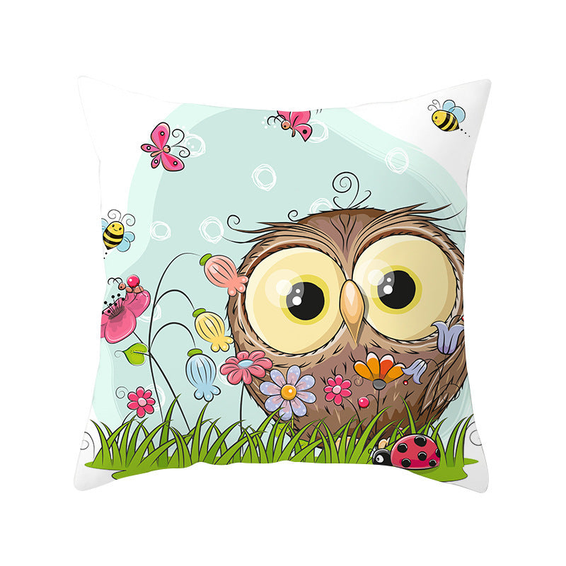 Owl animal pillowcase cushion cover - DropOnline.co