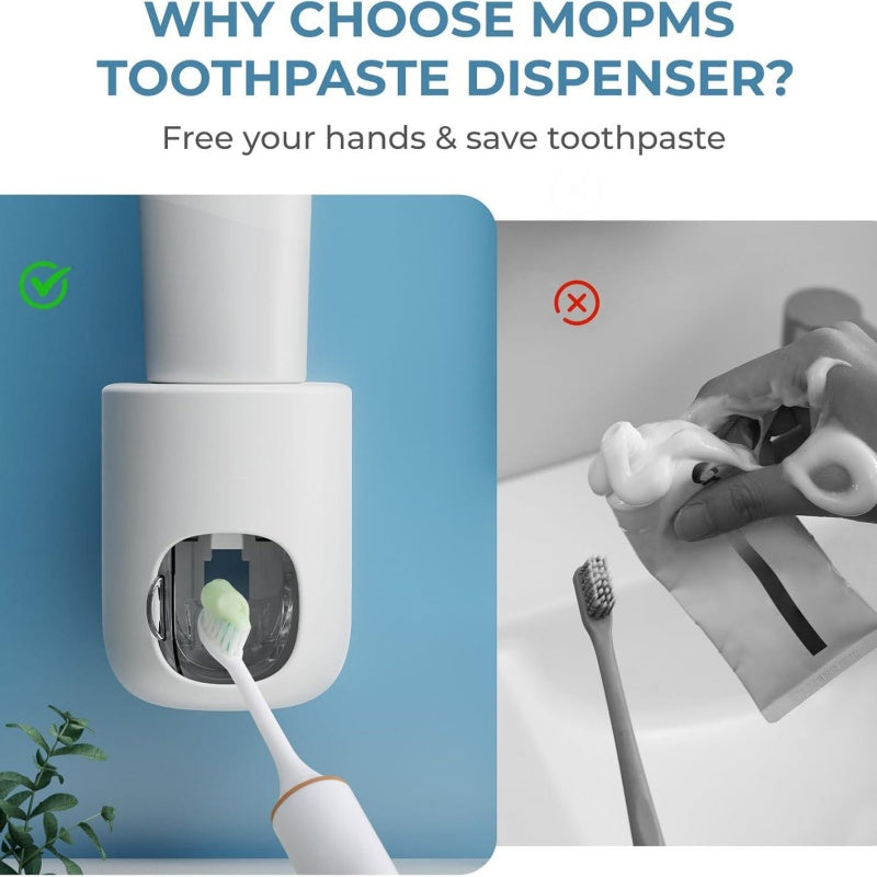 Bathroom Home Dormitory Automatic Wall Mounted Toothpaste Dispenser - DropOnline.co