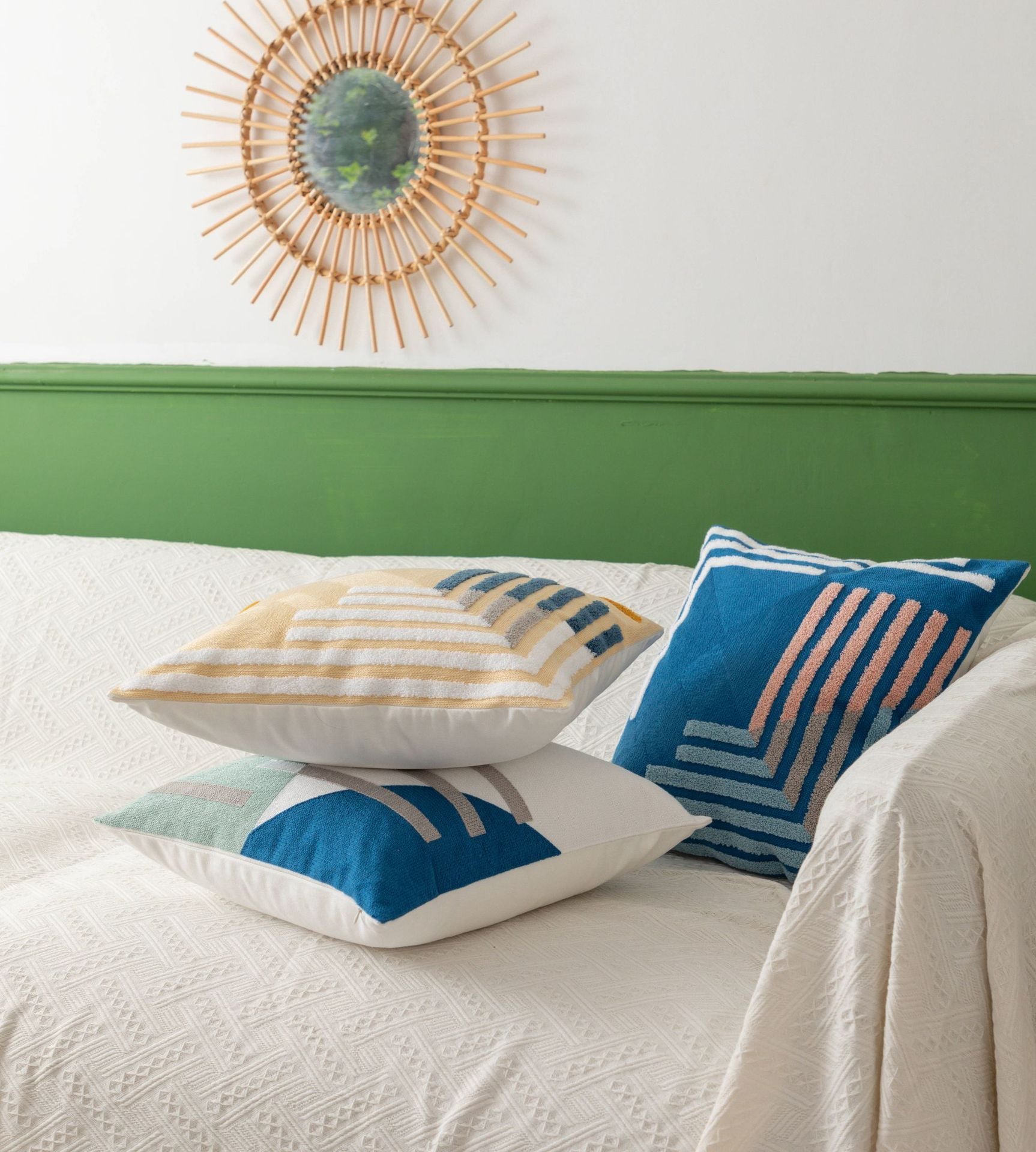 Embroidered Sofa Cushion Fashion Pillow Cover Car Cushion Embroidered Cushion - DropOnline.co