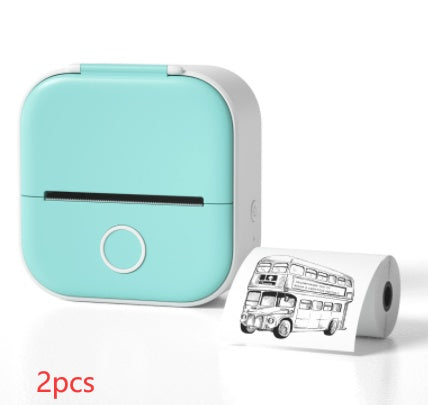 Portable Mini Thermal Label Printer Home Photo Printer Student Wrong Question Printer Bluetooth-compatible Mini Label Printer Price Tag - DropOnline.co