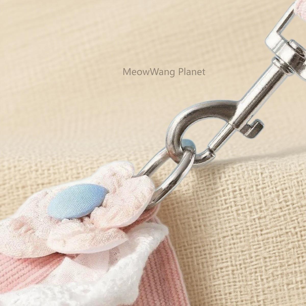 Dog Leash Cat Leash Premium Summer Pet Harness Leash Set Breathable Lightweight And Escape Proof Vest For Cats Small Dogs Adjustable Outdoor Walking Gear With Secure Leash Attachment Luxury Pet Gift F - DropOnline.co