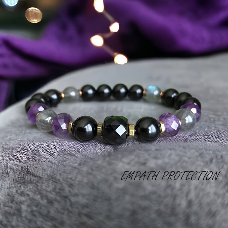 Versatile Obsidian 8mm Beaded Bracelet - DropOnline.co
