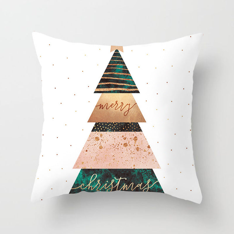 Christmas Nordic Style Peach Skin Fabric Pillow Cover Car Home Sofa Cushion Cover - DropOnline.co