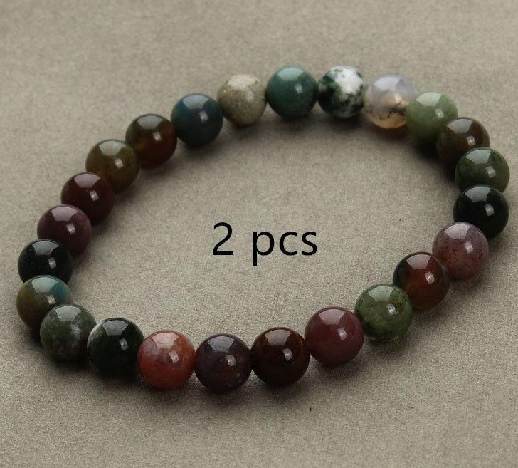 Aventurine Blue Sandstone Beads Round Bead Bracelet Bracelet - DropOnline.co