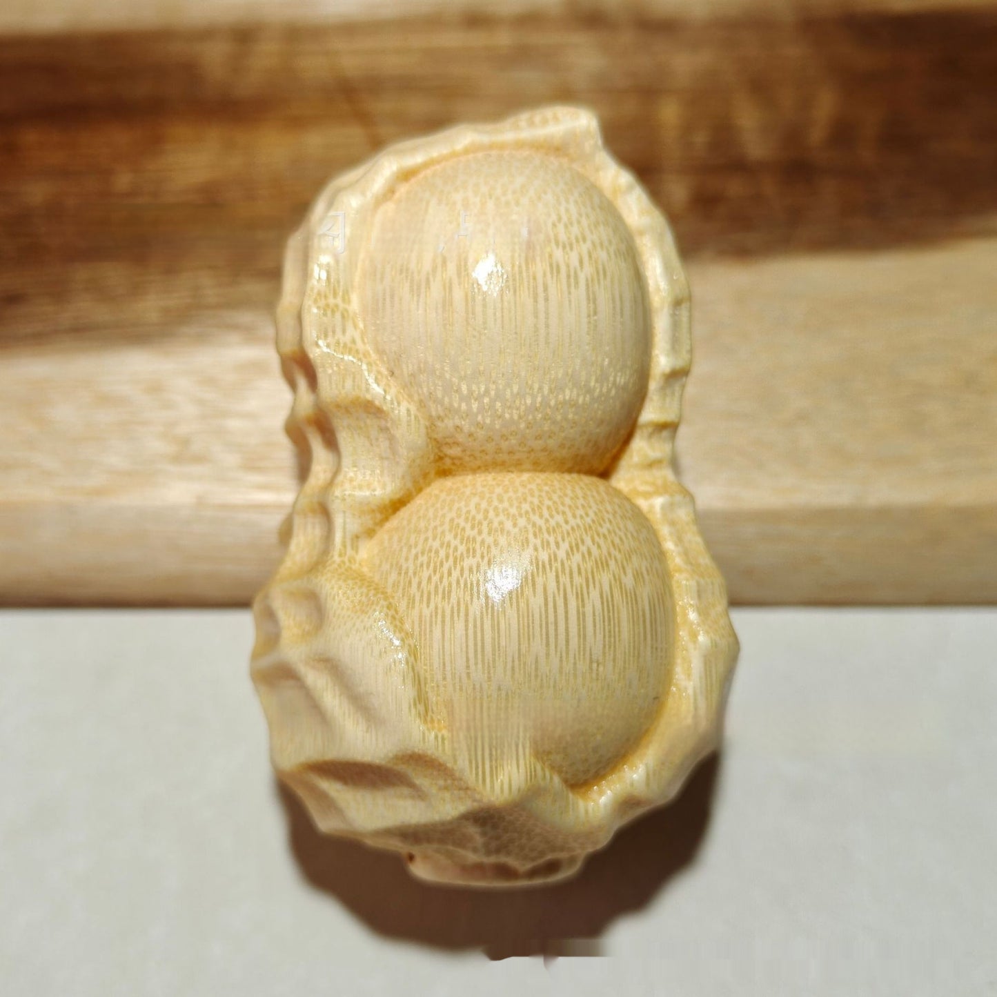 Crafts Pure Natural Solid Bamboo Carving Peanut Ornaments - DropOnline.co