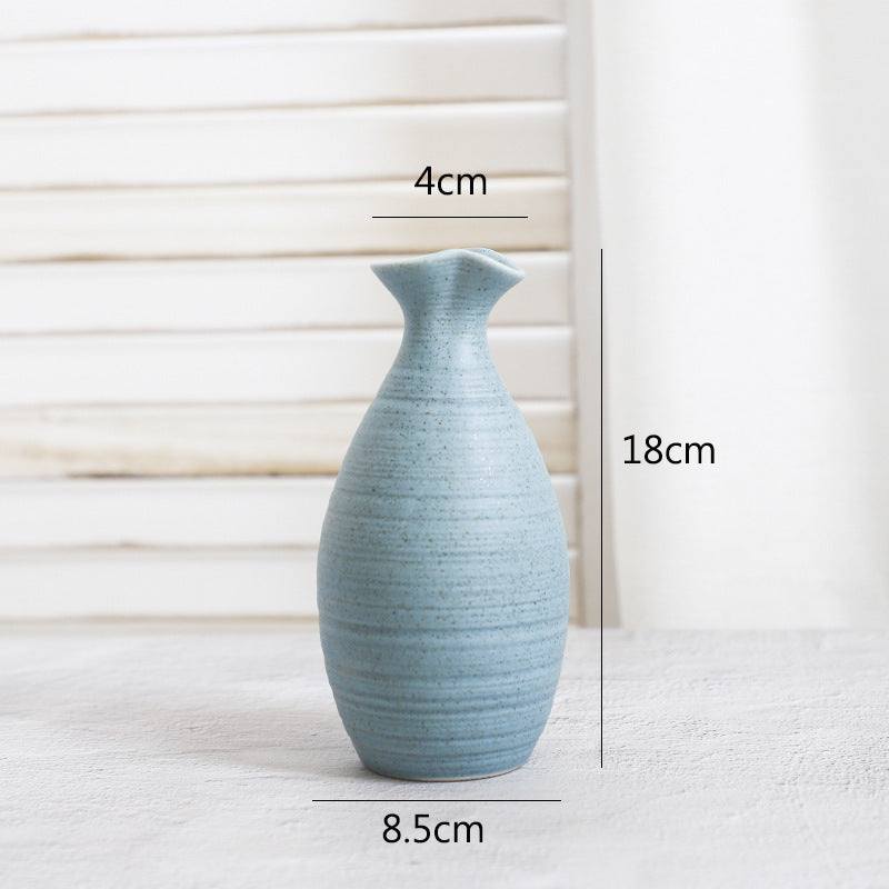 Creative Home Ceramic Crafts Ceramic Vase Desk Hydroponic Vase Decoration Home Decoration Vase - DropOnline.co