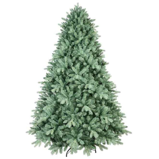 5ft Artificial Blue Green Tint Christmas Tree - Hinged PVC Fireproof Holiday Tree - DropOnline.co