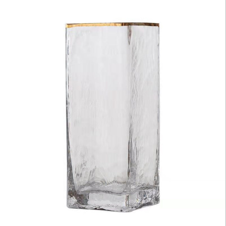 Transparent Gold-painted Glass Vases Flower Home Decor Wedding Decoration - DropOnline.co