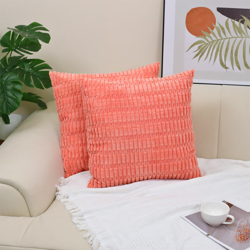 Corduroy Decorative Throw Pillow Covers Soft Boho Striped Pillow Covers Modern Farmhouse Christmas Home Decor For Sofa Living Room Couch Bed - DropOnline.co