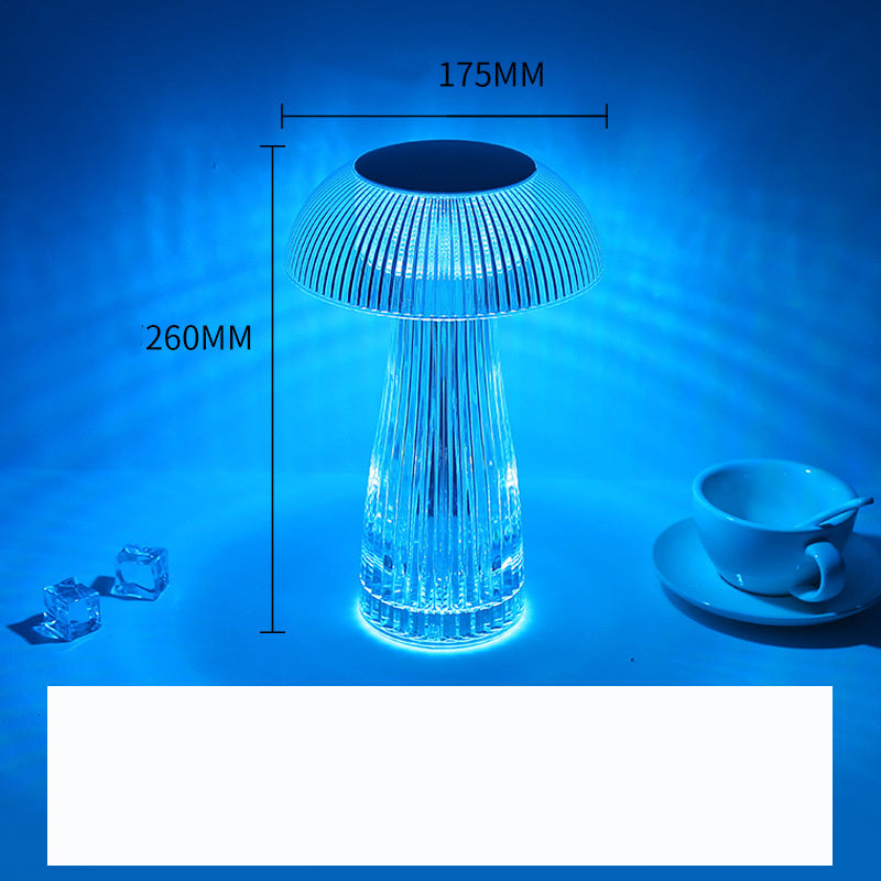 Creative Crystal Lamp Jellyfish Table Lamp Light Luxury Touch Decoration Home Decor - DropOnline.co