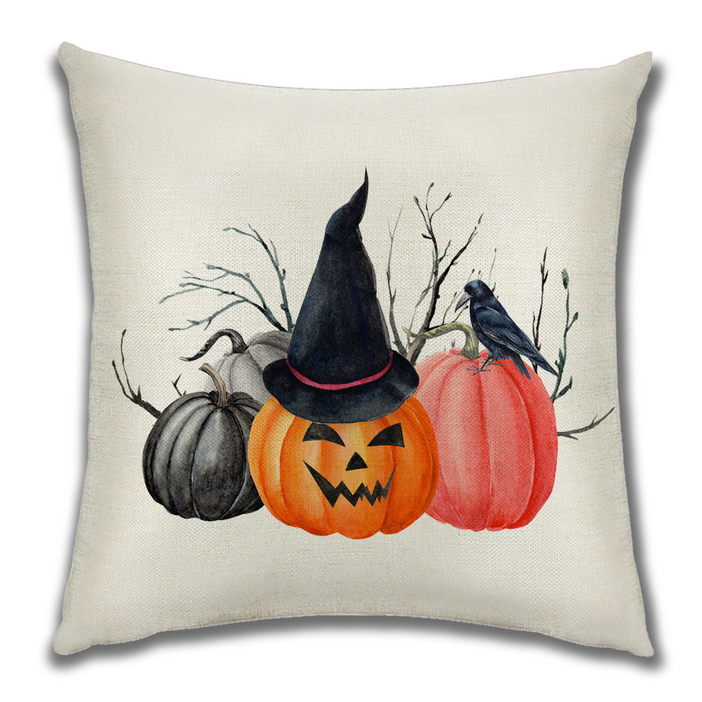 Cartoon Pumpkin Castle Sofa Cushion Cushion Pillowcase - DropOnline.co