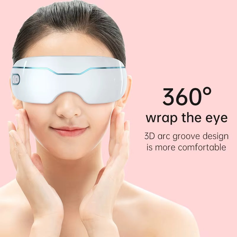 Intelligent Cooling Water Spraying Eye Spa Therapy Tool Eye Relaxation Electric Warming Steaming Compression Eye Massager - DropOnline.co
