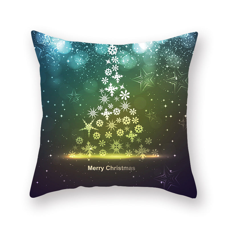 Christmas new peach skin cushion pillowcase - DropOnline.co