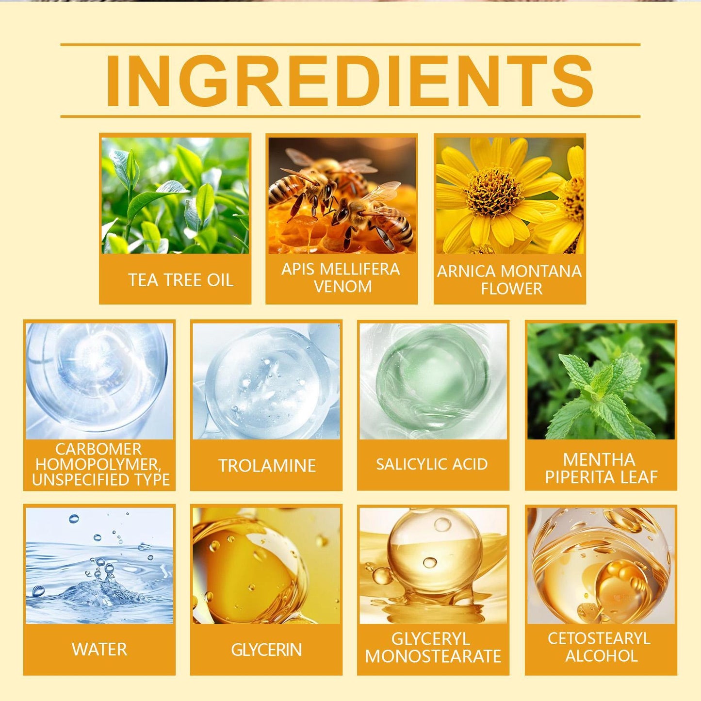 Houkeya Bee  Skin Care Cream Gentle Cleansing, Mole Removal, Moisturizing, Soothing Skin Care Cream - DropOnline.co