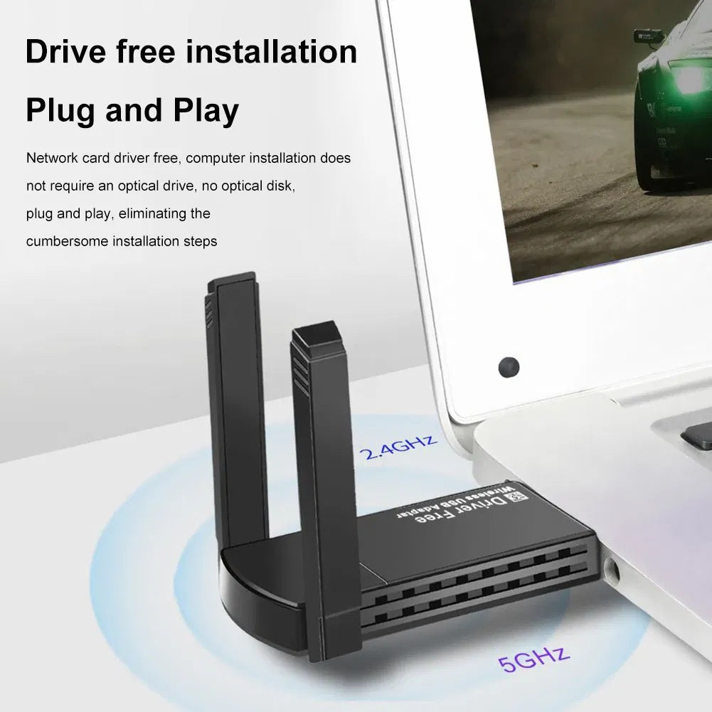 USB 3.0 Wireless WIFI Adapter 1300Mbps Long Range Dongle Dual Band 5Ghz Network - DropOnline.co