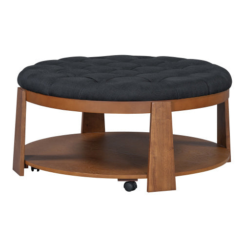 Round Footstool Coffee Table - DropOnline.co